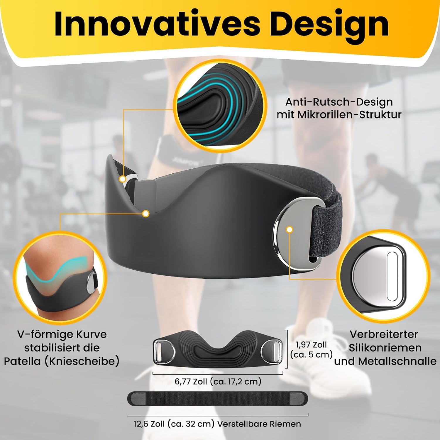 SmartStrap 2 in 1- Knie & Patellasehnenbandage